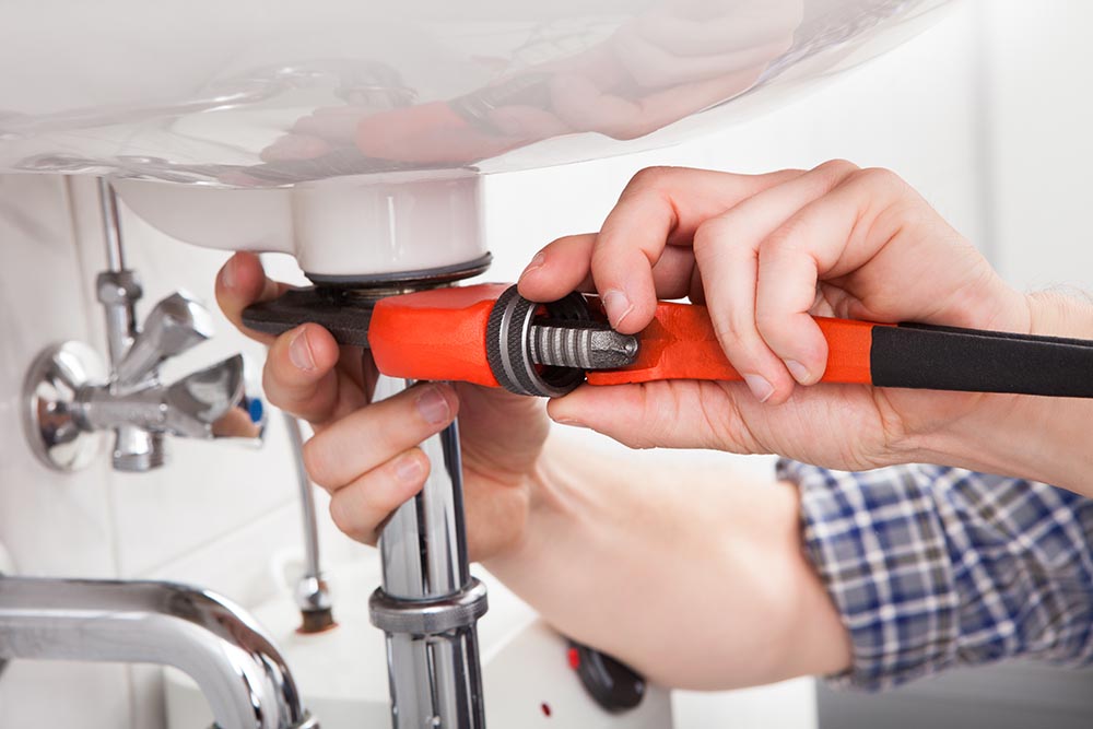 plumbing below sink in Naples, FL